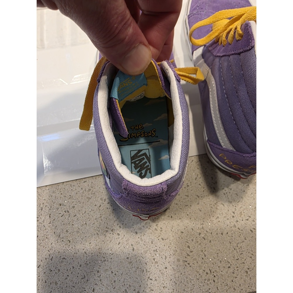Vans Sk8-Hi The Simpsons Sneakers Lisa Simpson For President Shoes Size M5.5 W7 - Picture 3 of 16